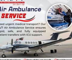 Great Provision to Go to Other States by Tridev Air Ambulance Services in Kolkata