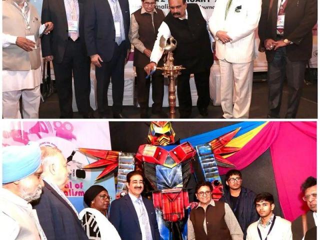 Inauguration of AVGC Section at the 13th Global Festival of Journalism Noida 2025 at Marwah Studios