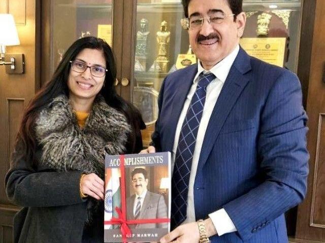 Antara Rakesh Tallam Visits Marwah Studios to Promote Women’s Empowerment