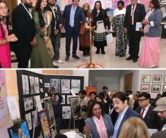 AAFT School of Fine Arts Hosts Inspiring Painting Exhibition at the 13th GFJN & AVGC