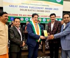Sandeep Marwah Honoured with the Great Indian Parliament Award