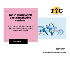 Get in touch for PR digital marketing services