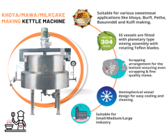Khoa Halwa Milkcake Kettle machine