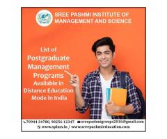 List of Postgraduate Management Programs Available in Distance Education