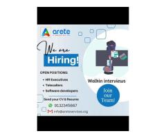 wanted HR executives,telecallers and software developers