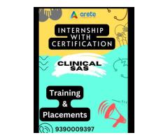 Best clinical SAS training and placements,internship with certification