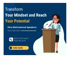 Hire a motivational speaker for an event