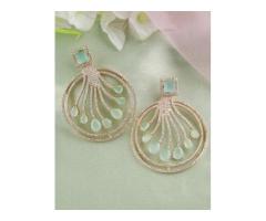 Beautiful latest earrings design online at best price by Anuradha Art jewellery.