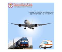Obtain Panchmukhi Air and Train Ambulance in Patna with Dedicated Medical Staff
