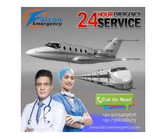 Falcon Train Ambulance in Ranchi offering safer medical transportation