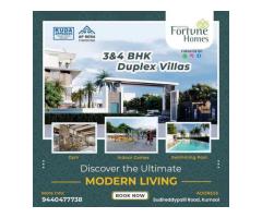 Vedansha's Fortune Homes 3BHK and 4BHK Duplex Villas with Home