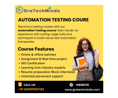 online automation testing course