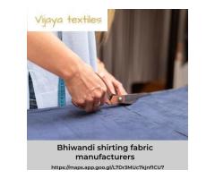 Bhiwandi shirting fabric manufacturers | Vijaya textiles