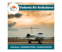 Use Vedanta Air Ambulance in Guwahati with Suitable Medical Features