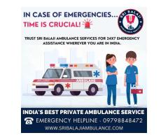 Road Ambulance Services in Darbhanga,Bihar by Sri Balaji Ambulance with Full Medical Support