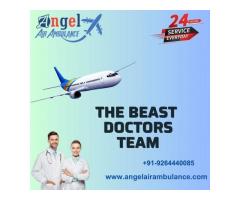 Pick Superb Angel Air Ambulance Service in Gorakhpur with Modern ICU Setup