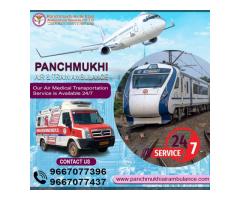 Take Amazing Panchmukhi Train Ambulance Service in Patna with Updated ICU Features