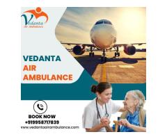 Vedanta Air Ambulance Services in Bhopal with Special Medical Care