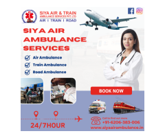 Siya Air Ambulance Service in Patna - Total Advanced Medical Facilities