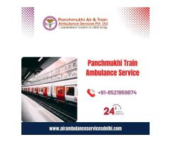 Get top-Lavel Panchmukhi Train Ambulance Service in Ranchi for the Immediate Transfer of Patient