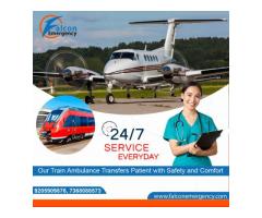 Avail of Falcon Emergency Train Ambulance Service in Guwahati for the Advanced Medical Facilities