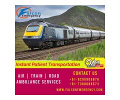 Take Falcon Emergency Train Ambulance Service in Ranchi for Hi-tech ICU Setup