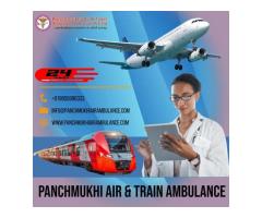 Hire Panchmukhi Train Ambulance Service in Patna for the Best ICU Facilities