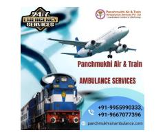 Hire Panchmukhi Train Ambulance Service in Ranchi for Health Support Doctor Team