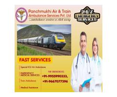 Avail Panchmukhi Train Ambulance Service in Kolkata for Comfortable Transfer of Patients