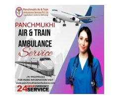 Avail Panchmukhi Train Ambulance Service in Guwahati for State-of-the-art ICU Facilities