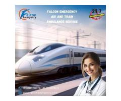 Hire Falcon Emergency Train Ambulance Service in Guwahati for Quick Transportation of Patient