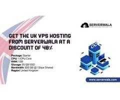 Get The UK VPS Hosting From Serverwala At A Discount of 40%