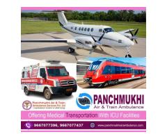 Get Panchmukhi Train Ambulance Service in Dibrugarh for Emergency Medical Equipment