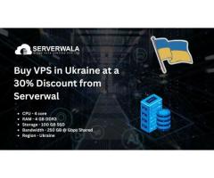 Buy VPS in Ukraine at a 30% Discount from Serverwala